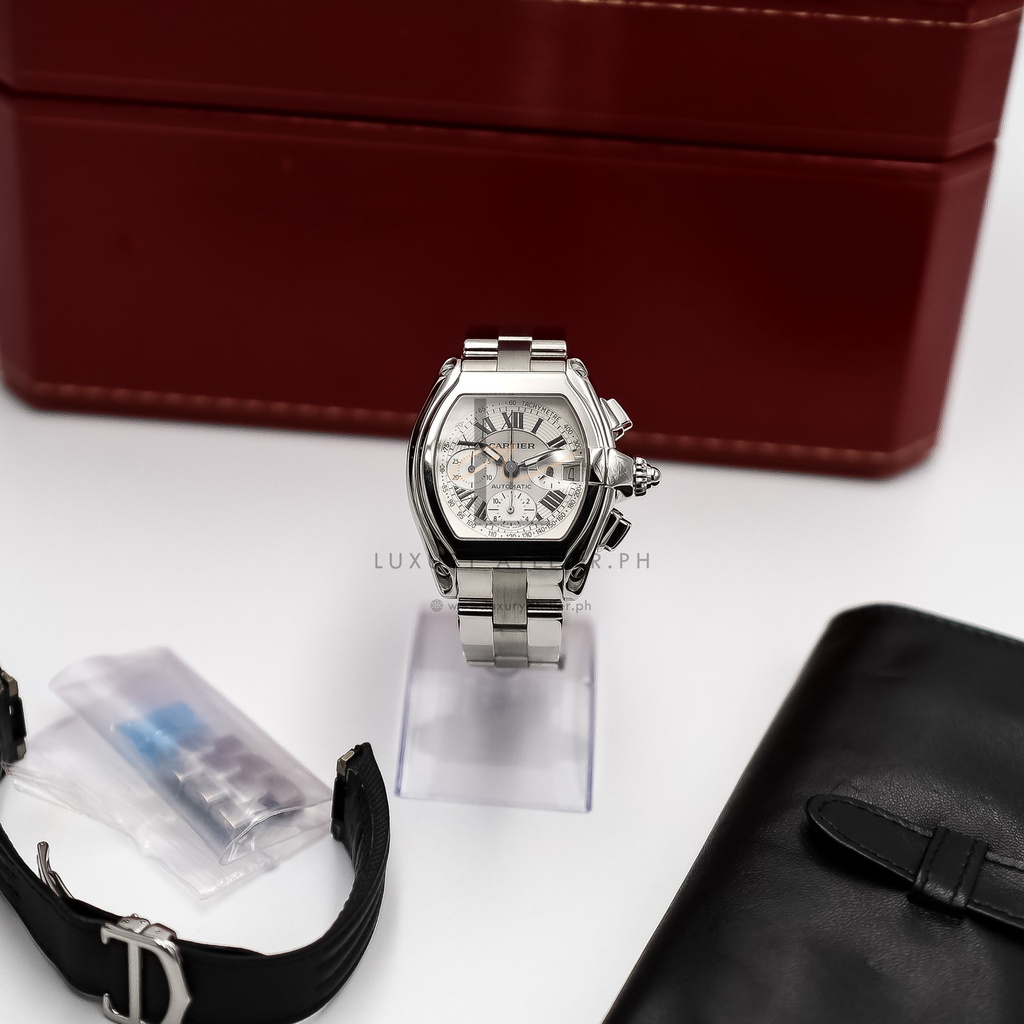 Cartier Roadster Steel Chrono Watch Luxury Atelier.Ph